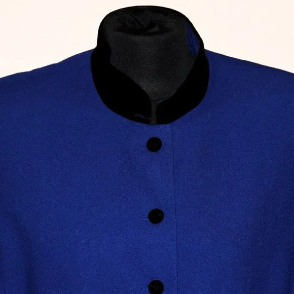 Royal Blue LeSuit Skirt Set Size 14 - Picture 3 of 6